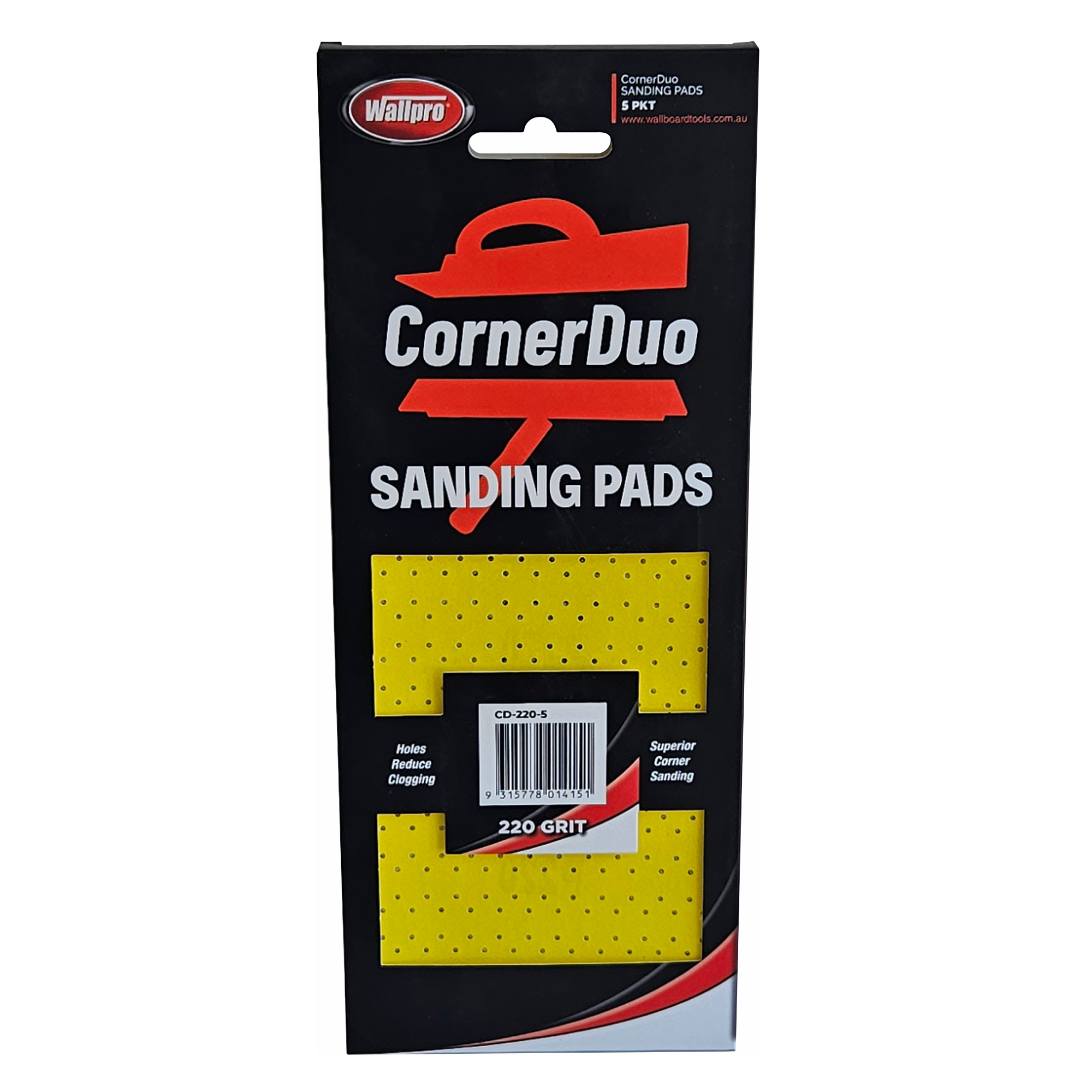 wallboard cornerduo sanding pads 5pk cd-220-5